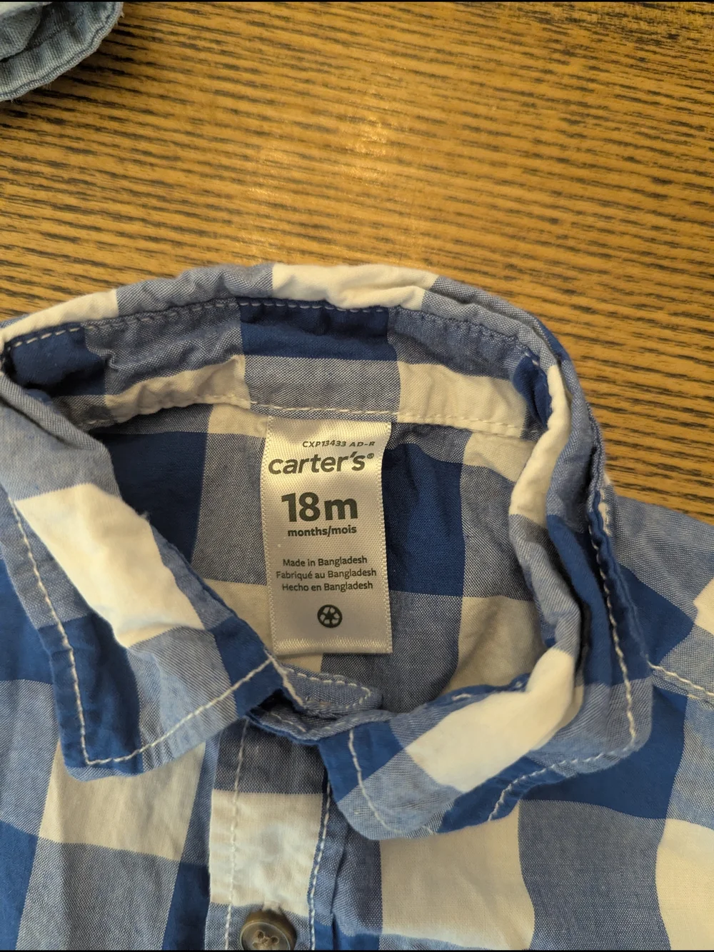 EUC Carters Oshkosh Baby Boy 18 Month Blue Button Down Long Sleeve Shirt Bundle